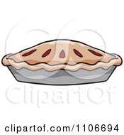 Clipart Fresh Cherry Pie Royalty Free Vector Illustration
