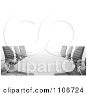 Poster, Art Print Of 3d Office Conference Room Table And Chairs