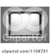Clipart 3d Lights Over A Blank Glass Display Royalty Free CGI Illustration by Mopic