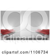Poster, Art Print Of 3d Fashion Show Catwalk And Empty Seating Area