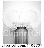 Clipart The Top Of An Antique Architecutral Doric Style Column Royalty Free CGI Illustration