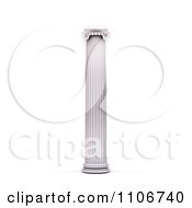 Clipart Antique Architecutral Doric Style Column Royalty Free CGI Illustration