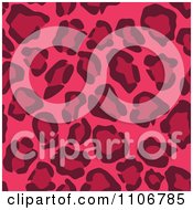 Seamless Pink Leopard Print Background Pattern 4