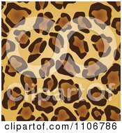 Seamless Tan And Brown Leopard Print Background Pattern