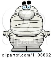 Clipart Calm Pudgy Mummy Royalty Free Vector Illustration by Cory Thoman