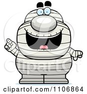 Clipart Pudgy Mummy With An Idea Royalty Free Vector Illustration by Cory Thoman