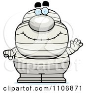 Clipart Waving Pudgy Mummy Royalty Free Vector Illustration by Cory Thoman