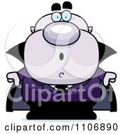 Clipart Surprised Pudgy Purple Vampire Royalty Free Vector Illustration by Cory Thoman