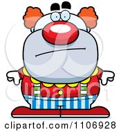 Poster, Art Print Of Calm Pudgy Circus Clown