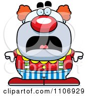 Poster, Art Print Of Scared Pudgy Circus Clown