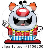 Poster, Art Print Of Pudgy Circus Clown With An Idea