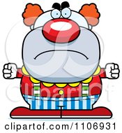 Poster, Art Print Of Angry Pudgy Circus Clown