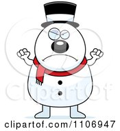 Poster, Art Print Of Angry Pudgy Snowman