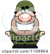 Smiling Male Army Soldier