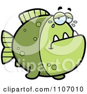 Crying Green Piranha Fish