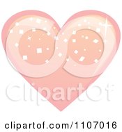 Clipart Heart Pink Bonbon Royalty Free Vector Illustration