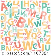 Clipart Seamless Alphabet Background Pattern Royalty Free Vector Illustration