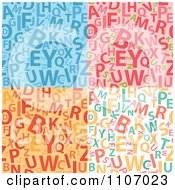 Clipart Seamless Alphabet Background Patterns Royalty Free Vector Illustration