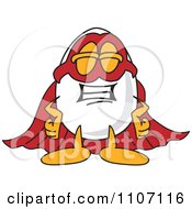 Clipart Egg Mascot Character Super Hero Royalty Free Vector Illustration by Mascot Junction