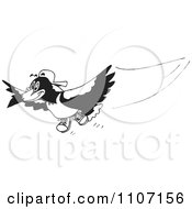 Poster, Art Print Of Black And White Magpie Bird Flying 1