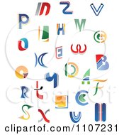 Poster, Art Print Of Abstract Colorful Letters A Through Z 2