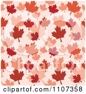 Seamless Autumn Maple Leaf Background Pattern