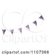 3d American Flag Bunting Banners Over White 2