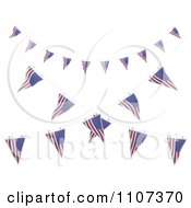 3d American Flag Bunting Banners Over White 4