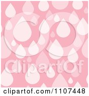 Clipart Seamless Pink Raindrop Water Background Pattern Royalty Free Vector Illustration