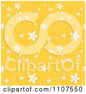 Poster, Art Print Of Seamless Textured Yellow Floral Background Pattern