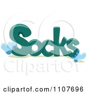 Poster, Art Print Of The Word Socks For Letter S