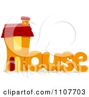 Poster, Art Print Of The Word House For Letter H