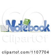 Poster, Art Print Of The Word Notebook For Letter N