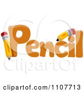 Poster, Art Print Of The Word Pencil For Letter P