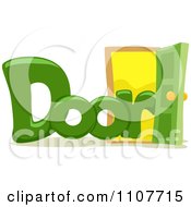 Clipart The Word Door For Letter D Royalty Free Vector Illustration