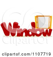 Poster, Art Print Of The Word Window For Letter W