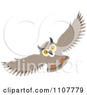 Poster, Art Print Of Long Eared Owl Flying