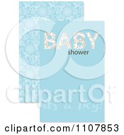 Clipart Blue Baby Boy Shower Design Royalty Free Vector Illustration