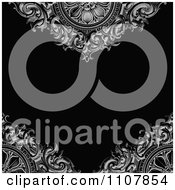 Victorian Background With Ornamental Designs And Copyspace