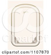 Clipart Ornate Rounded Frame With Copyspace 1 Royalty Free Vector Illustration