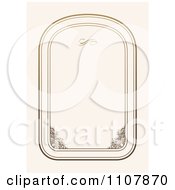 Poster, Art Print Of Ornate Rounded Frame With Copyspace 1