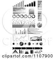 Poster, Art Print Of Black And White Informational Statistic Graphics