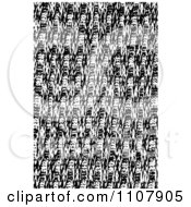 Poster, Art Print Of Abstract Black And White Background Pattern