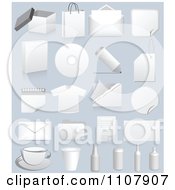 Clipart 3d Boxes Packaging Apparel And Items On Gray Royalty Free Vector Illustration