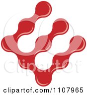 Poster, Art Print Of Slanted Liquid Red Letter E