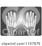 Clipart Xray Of Human Hands Royalty Free Vector Illustration by Lal Perera