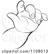 Poster, Art Print Of Black And White Baby Hand