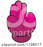 Poster, Art Print Of Pink Chair In The Shape Of A Hand