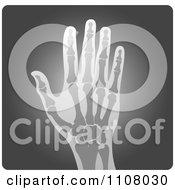 Clipart Human Hand Xray Royalty Free Vector Illustration by Lal Perera