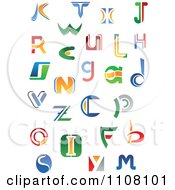 Poster, Art Print Of Abstract Colorful Letters A Through Z 3